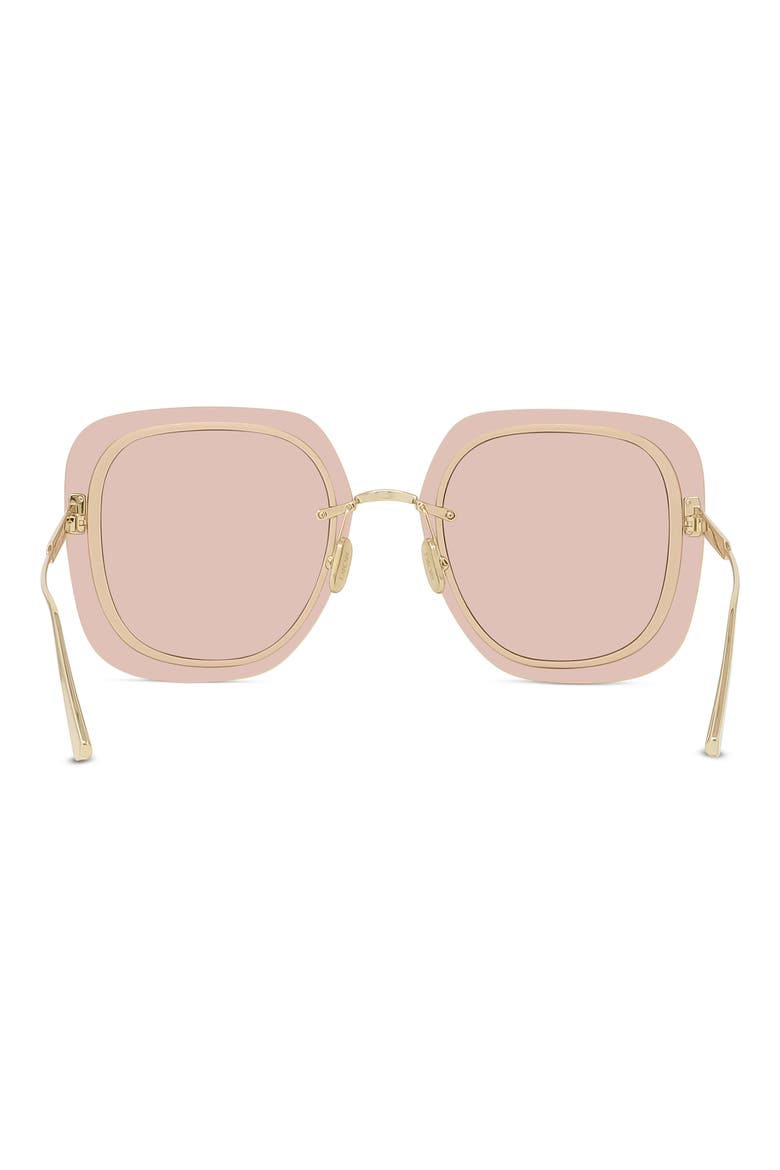 UltraDior SU 65mm Oversize Square Sunglasses, Alternate, color, GOLD/ ROSE