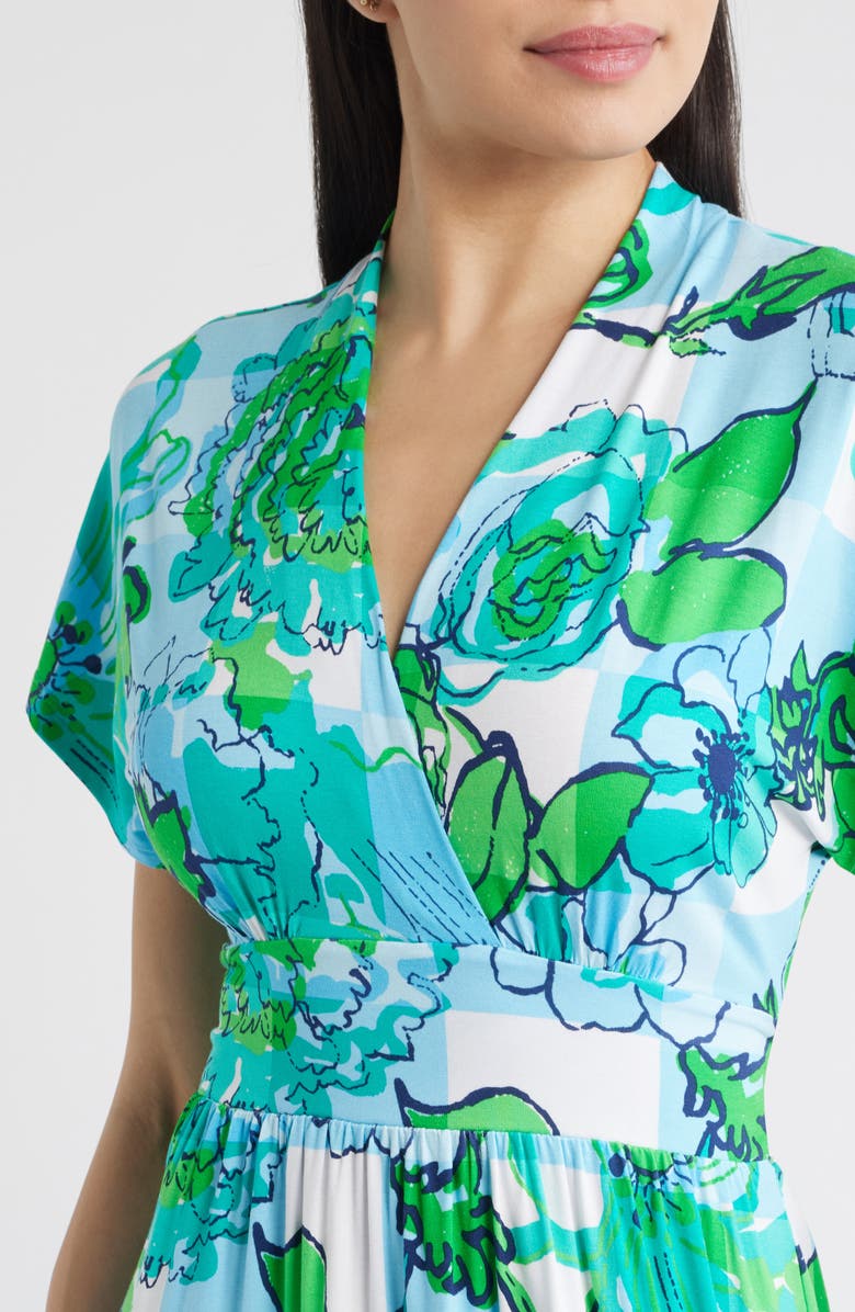 Lilly Pulitzer<sup>®</sup> Keenan Floral Maxi Dress, Alternate, color, Capri Blue Rousseaus Roses