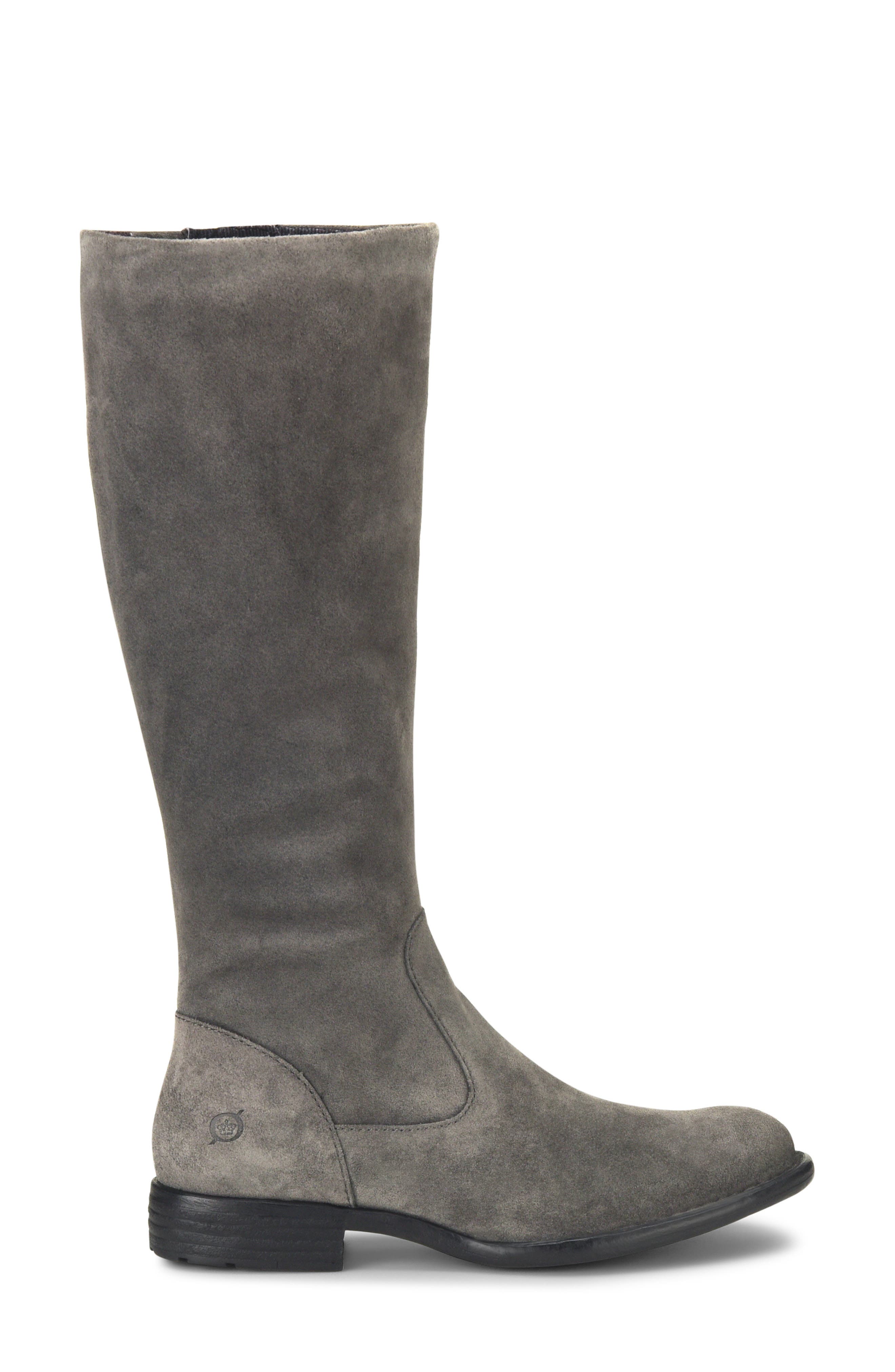 North Riding Boot, Alternate, color, DARK GREY SUEDE