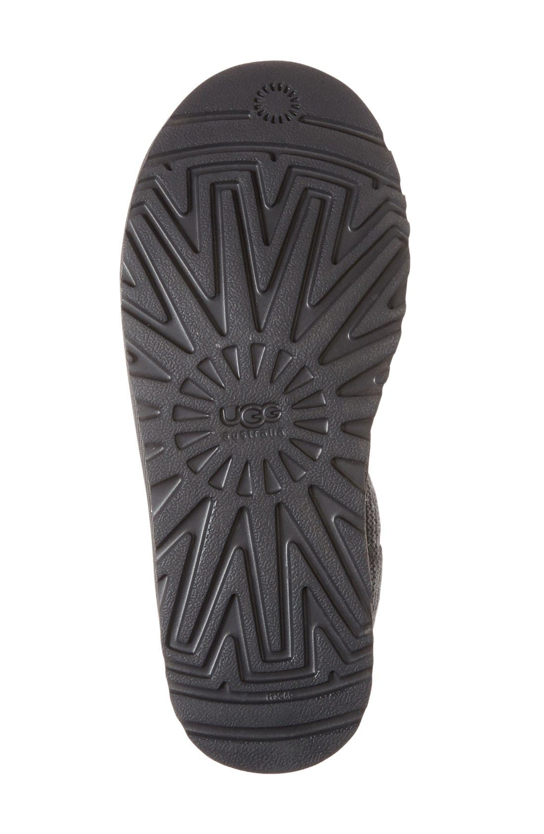 Shaina Knit Cuff Bootie, Alternate, color, GREY SUEDE