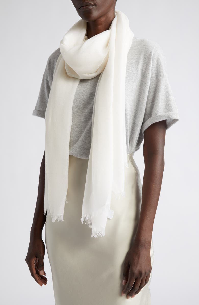 Brunello Cucinelli Cashmere & Silk Scarf, Alternate, color,