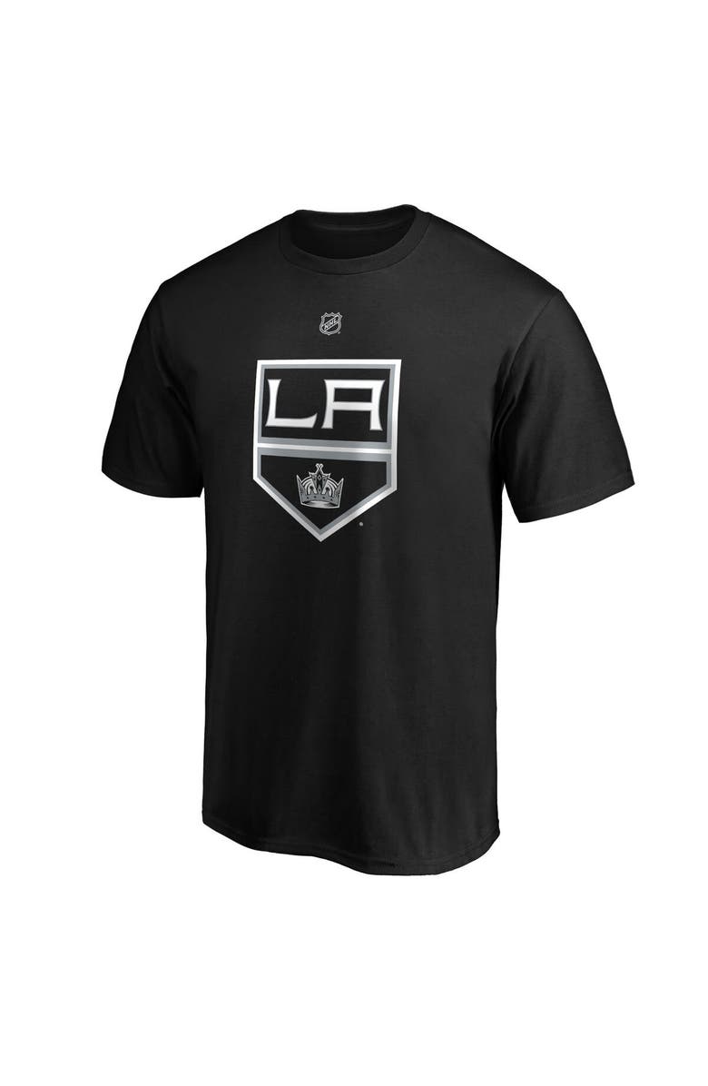 FANATICS Men's Fanatics Branded Drew Doughty Black Los Angeles Kings Authentic Stack Name & Number Team T-Shirt, Alternate, color, Black