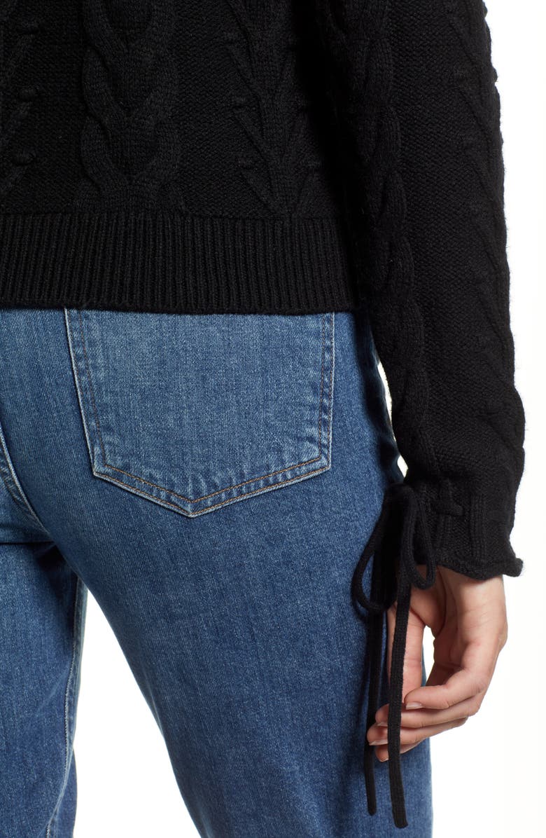 1901 Cotton Wool Blend Cable Sweater, Alternate, color, 