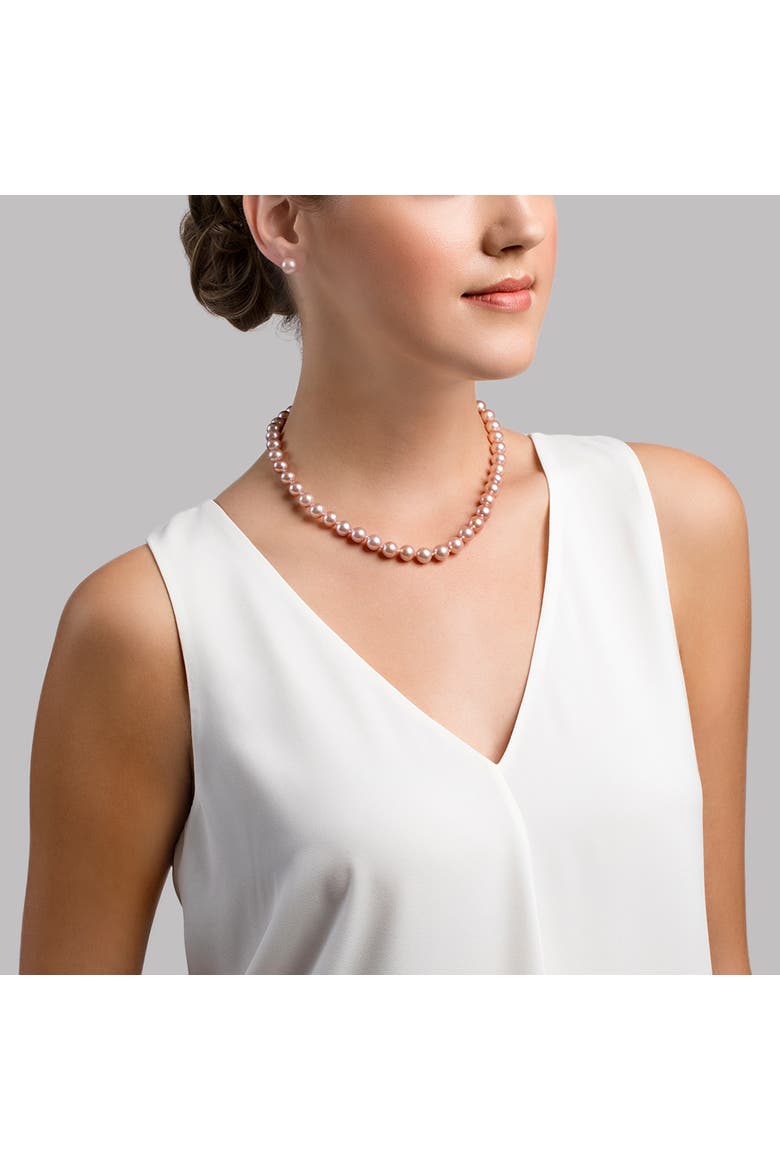 Freshwater Pearl Necklace 8.5-9.5mm, Alternate, color, Pink Pearl