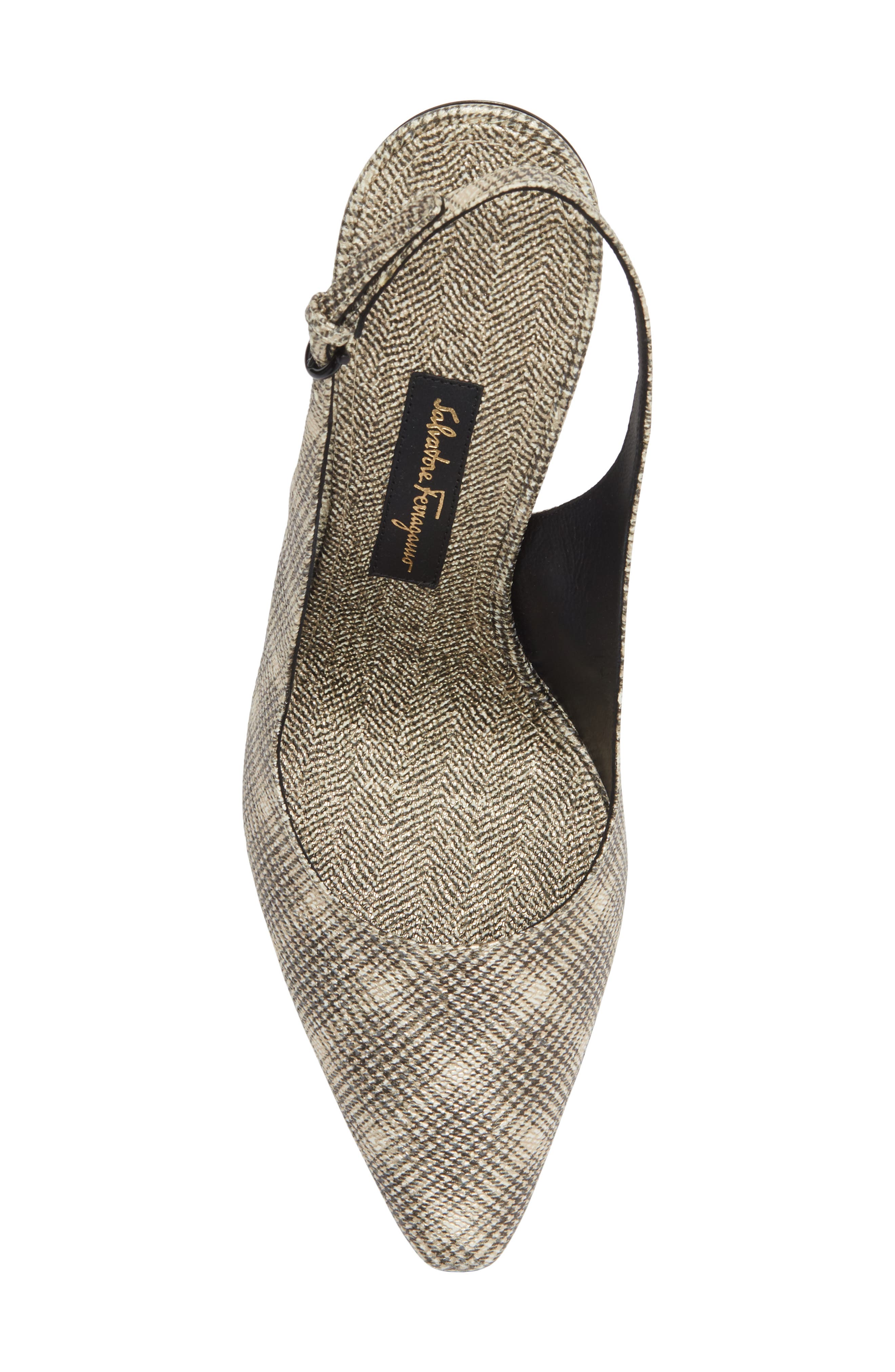 FERRAGAMO Jessie X5 Slingback Pump, Alternate, color, Light Yellow Gold