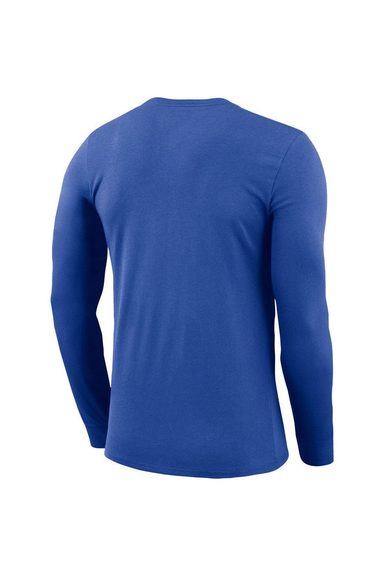 Men's Nike Royal Boise State Broncos Logo Stack Legend Performance Long Sleeve T-Shirt, Alternate, color, Royal
