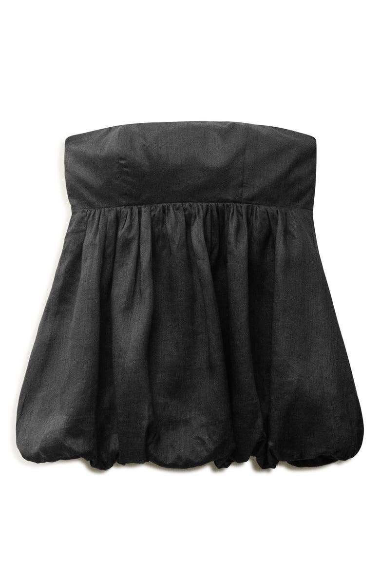 MANGO Strapless Bubble Top, Alternate, color,