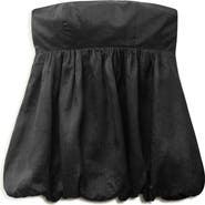 MANGO Strapless Bubble Top