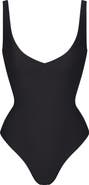 SKIMS Unlined Plunge Thong Bodysuit
