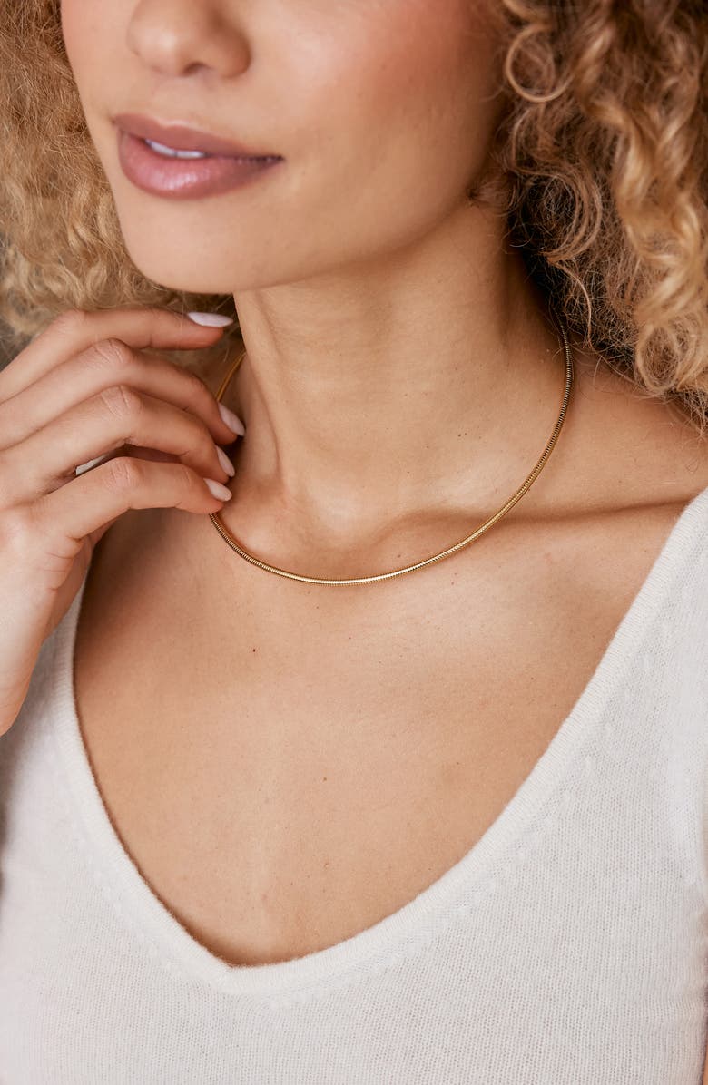 Brook and York Alanna Snake Chain Collar Necklace, Alternate, color, Gold