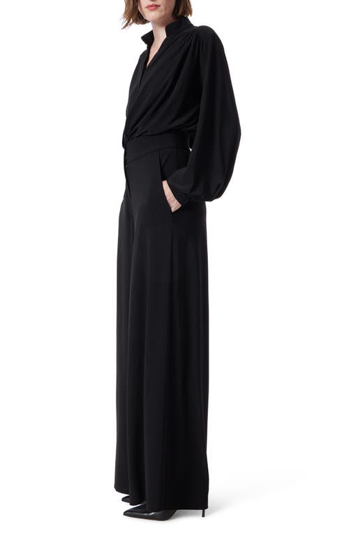 Do By Dee Ocleppo Long Sleeve Stretch Jersey Jumpsuit In Black