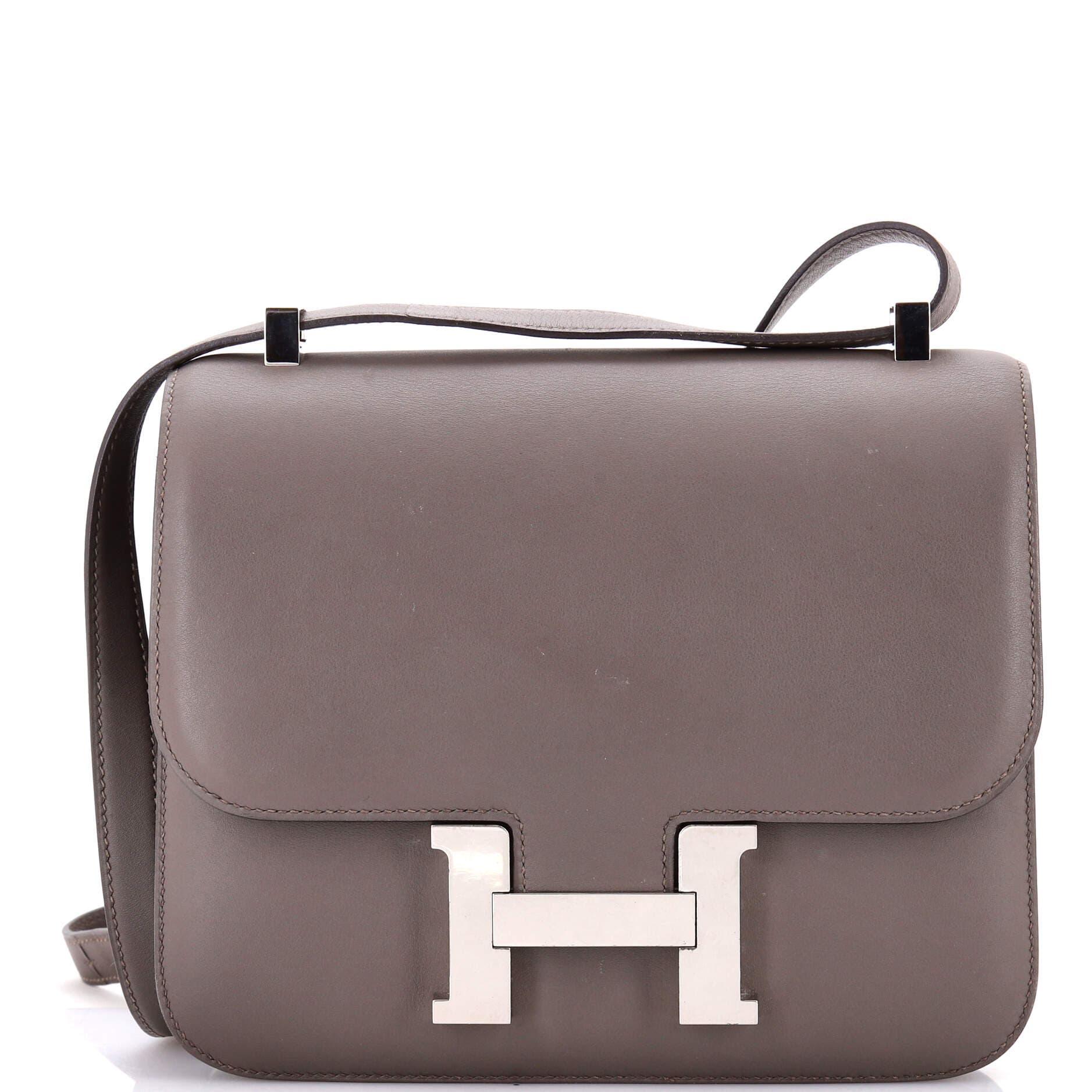 Pre-Owned Hermes Constance Bag Swift 24, Main, color, Etain