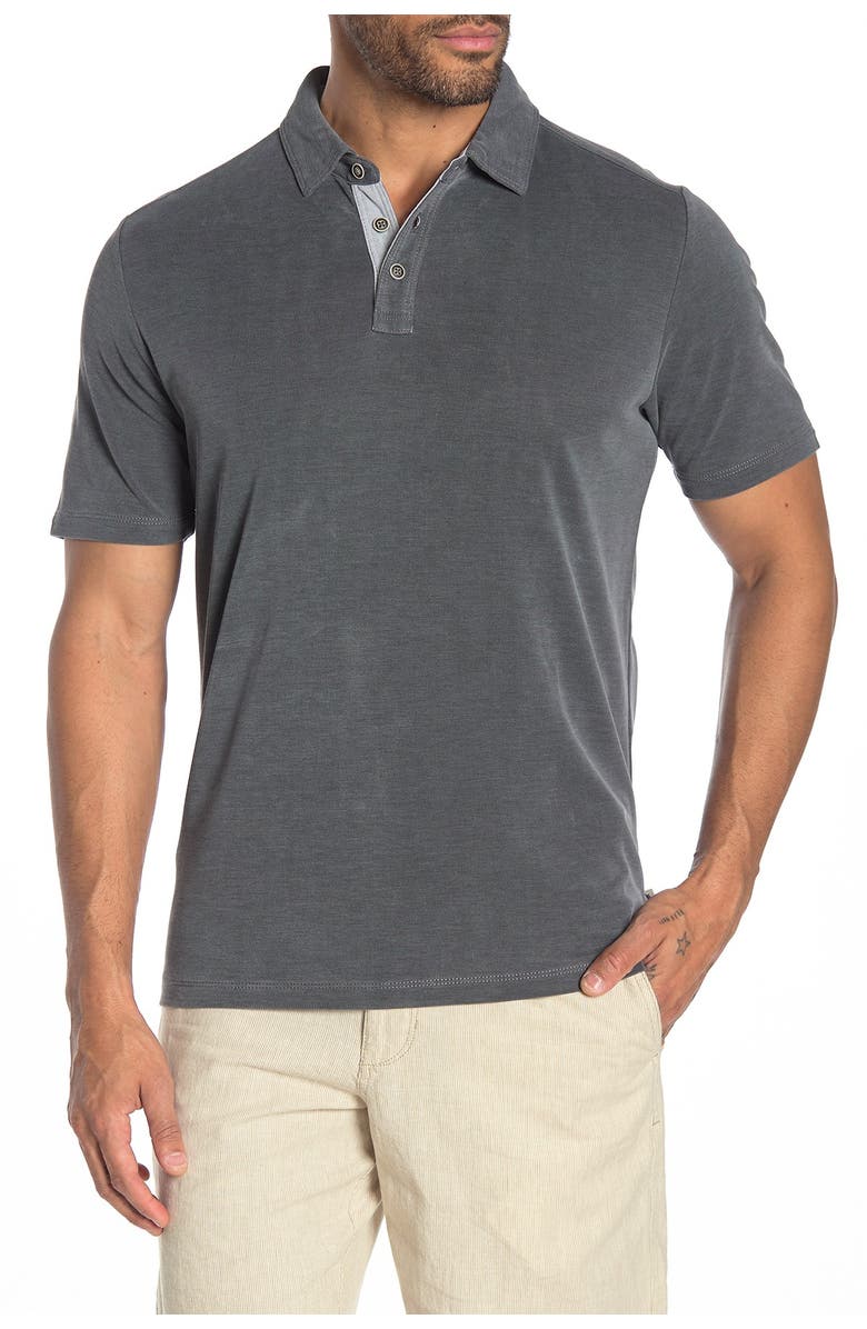 Tommy Bahama Shoreline Surf Polo, Main, color, Jet Black