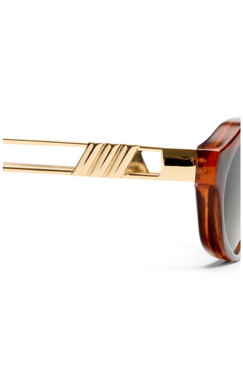 Lunita Round Sunglasses, Alternate, color, DARK TORT
