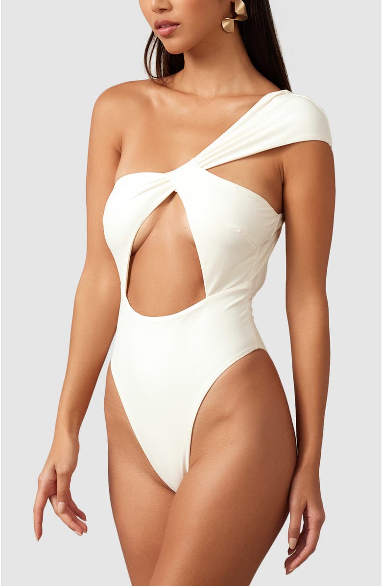 MBM Swim Aurora One-Piece Swimsuit, Alternate, color, Cream