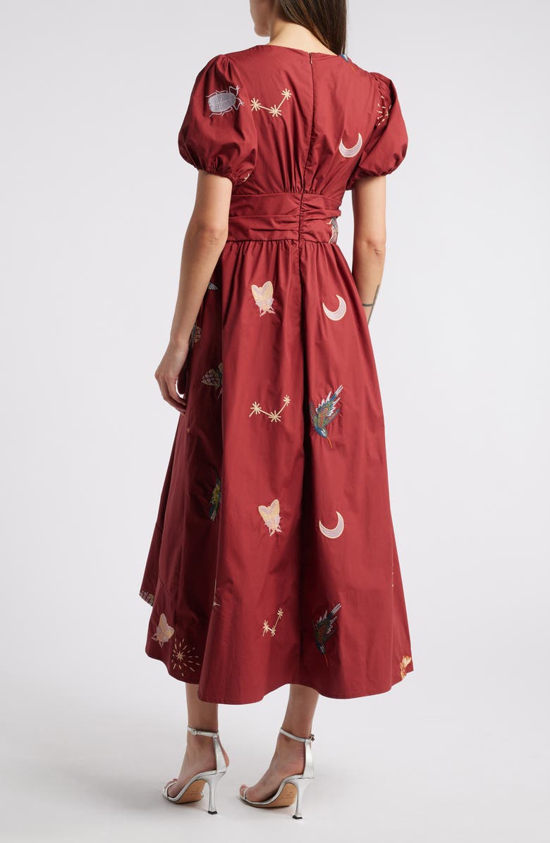 CIEBON Arya Embroidered Cotton Maxi Dress, Alternate, color, 