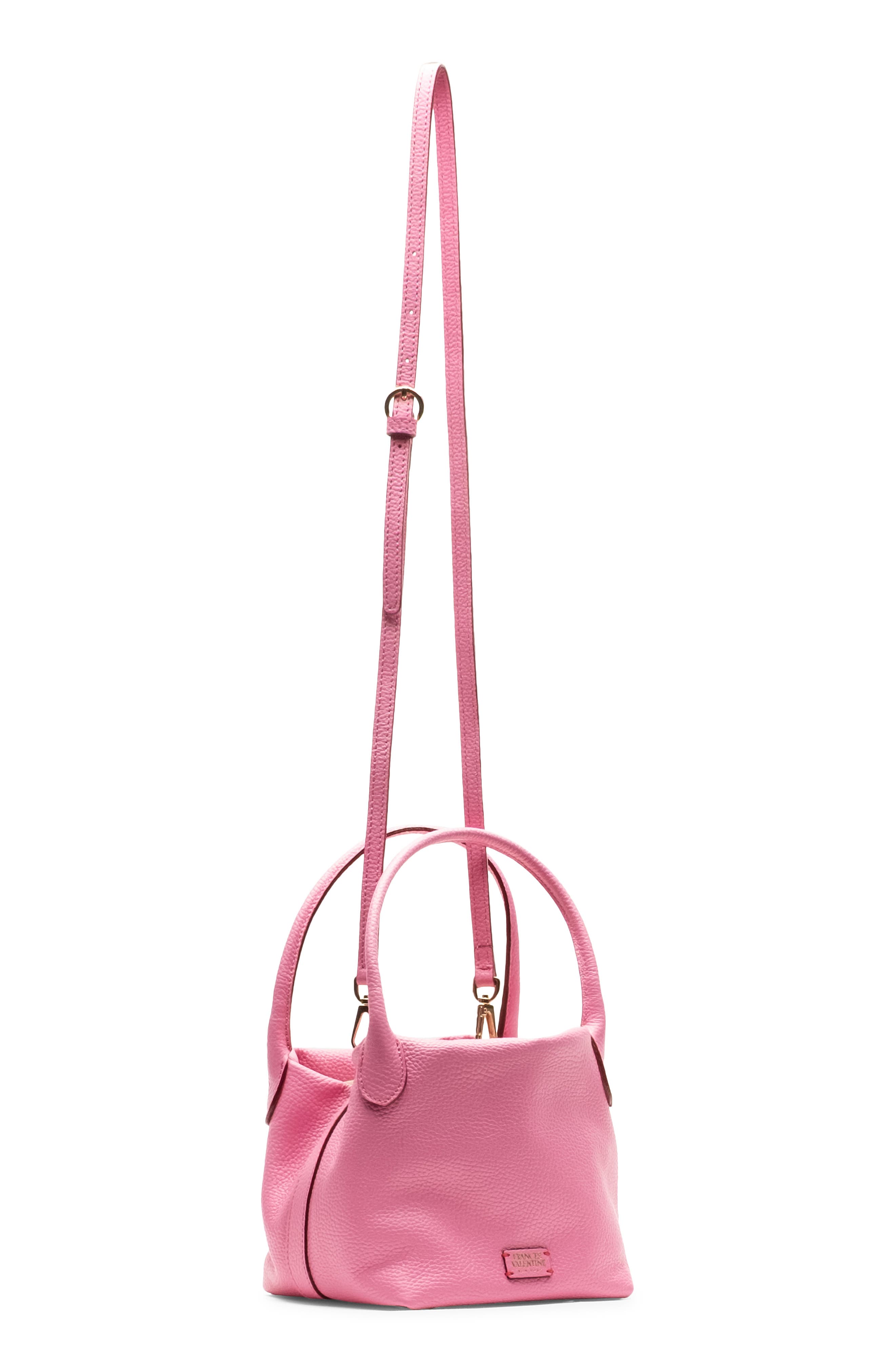 Mini Sweet Pea Tumbled Leather Handbag, Alternate, color, PINK