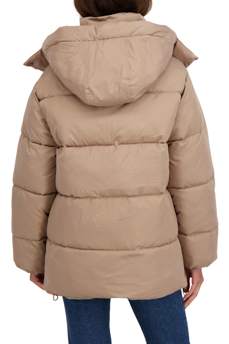 Water Resistant Puffer Jacket, Alternate, color, KHAKI
