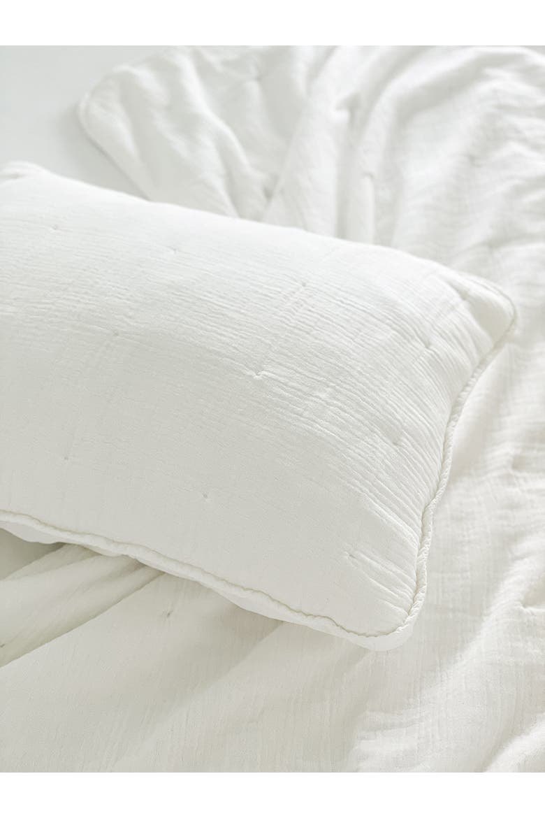 Easy Cotton Gauze Quilt & Pillow Set, Alternate, color, Beige