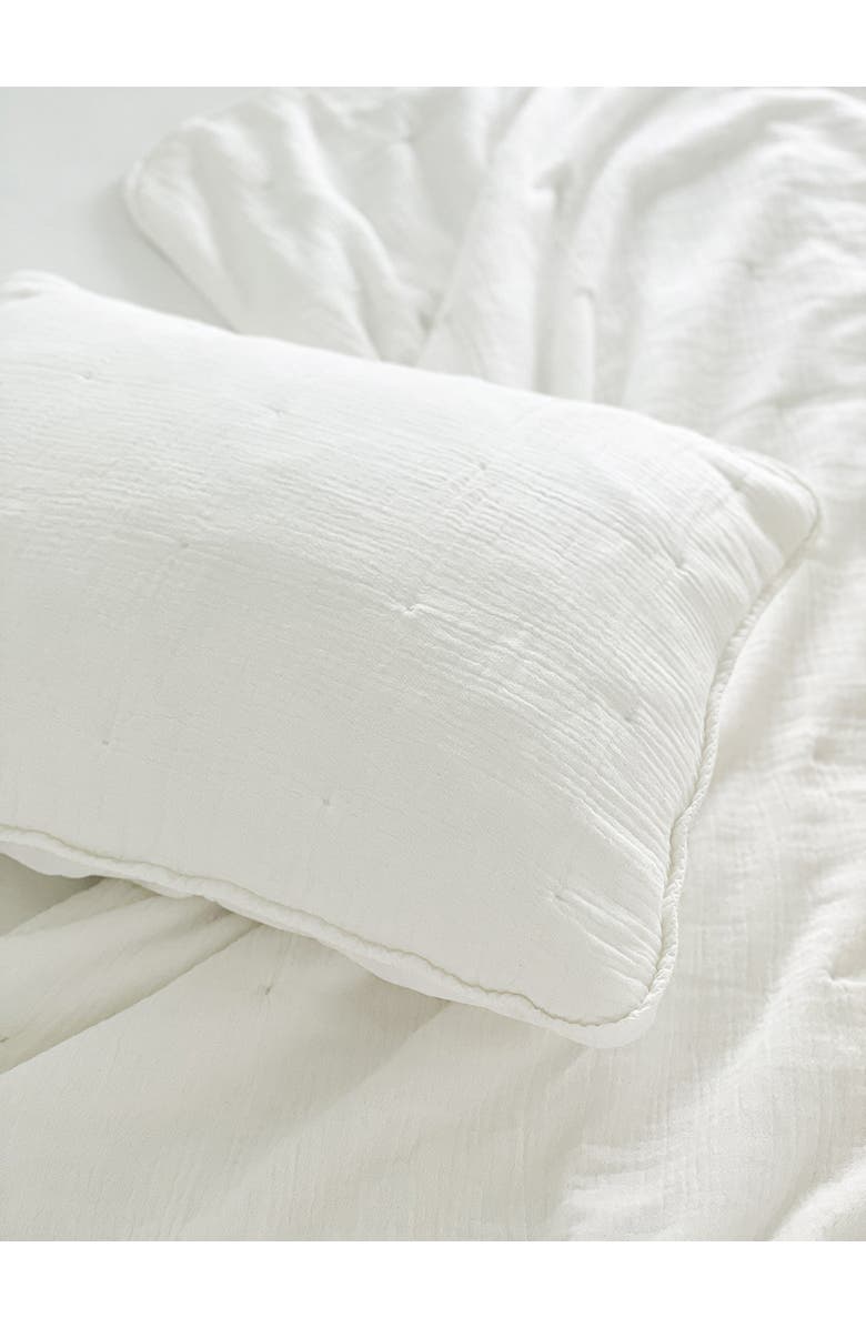 Anaya Easy Cotton Gauze Quilt & Pillow Set, Alternate, color, Beige