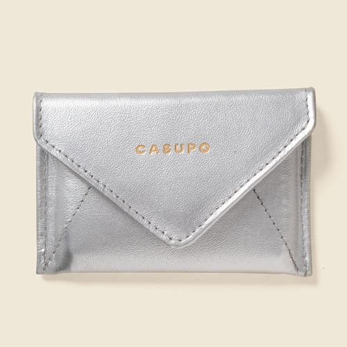 Casupo Mini Envelope Wallet With Rfid Protection In Metallic