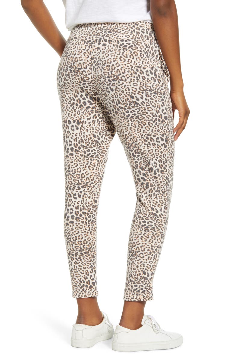 Bobeau French Terry Crop Jogger Pants, Alternate, color,