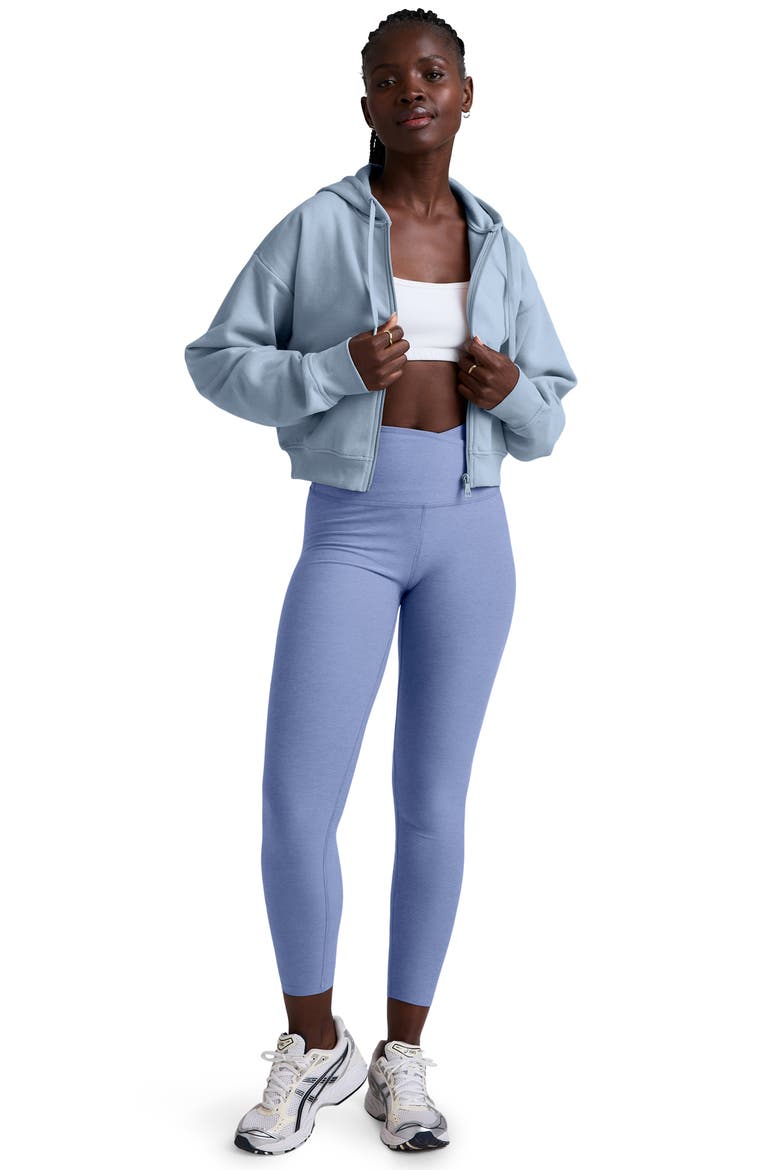 LuxeFleece Zip-Up Hoodie, Alternate, color, BLUE ZEN