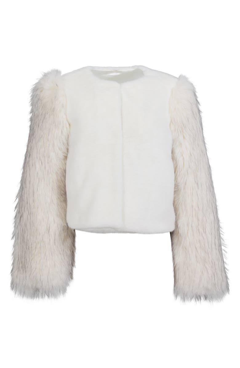 DONNA SALYERS FABULOUS FURS Mimi Faux Fur Crop Jacket, Alternate, color, 