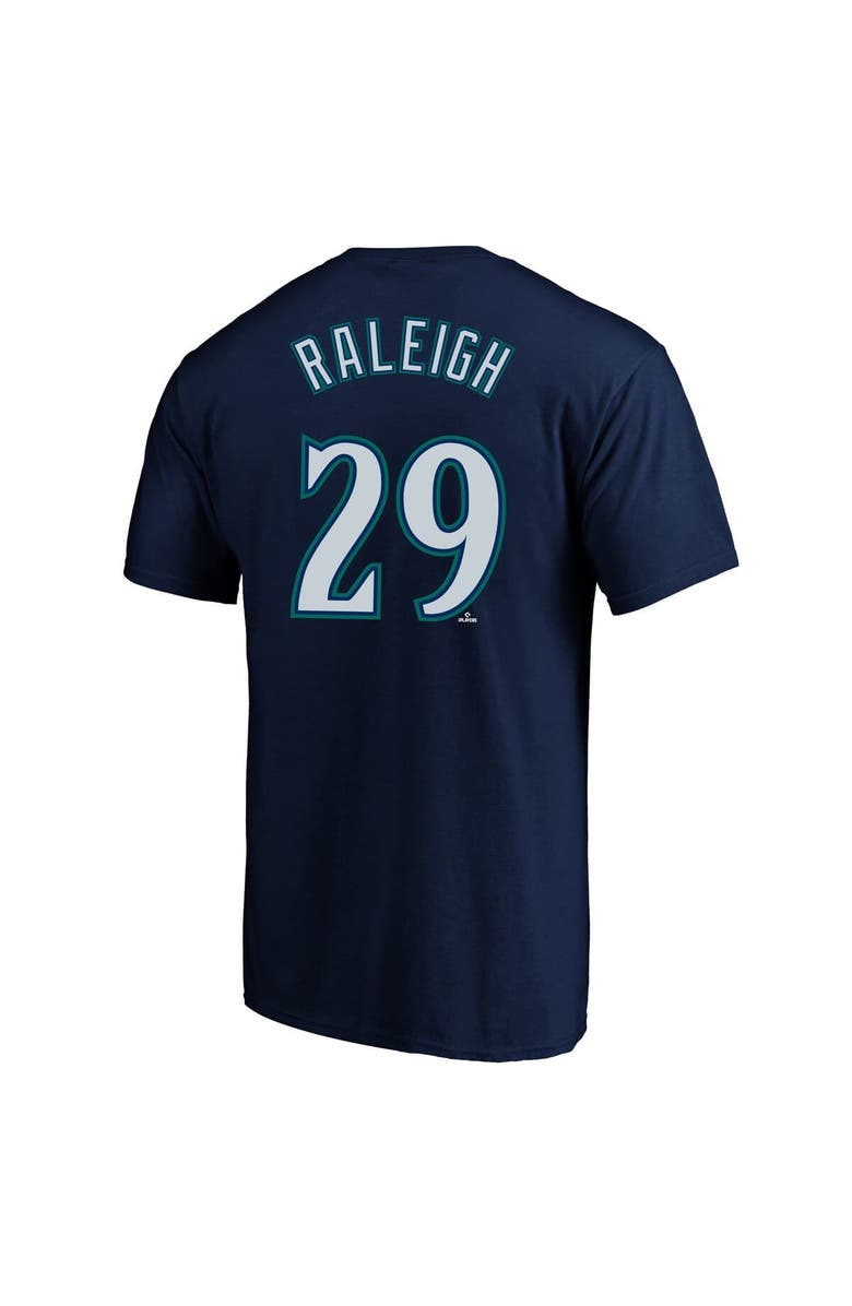 FANATICS Men's Fanatics Cal Raleigh Navy Seattle Mariners Big & Tall Name & Number T-Shirt, Alternate, color, Navy
