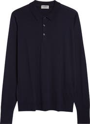 John Smedley Cotswold Wool Polo Sweater