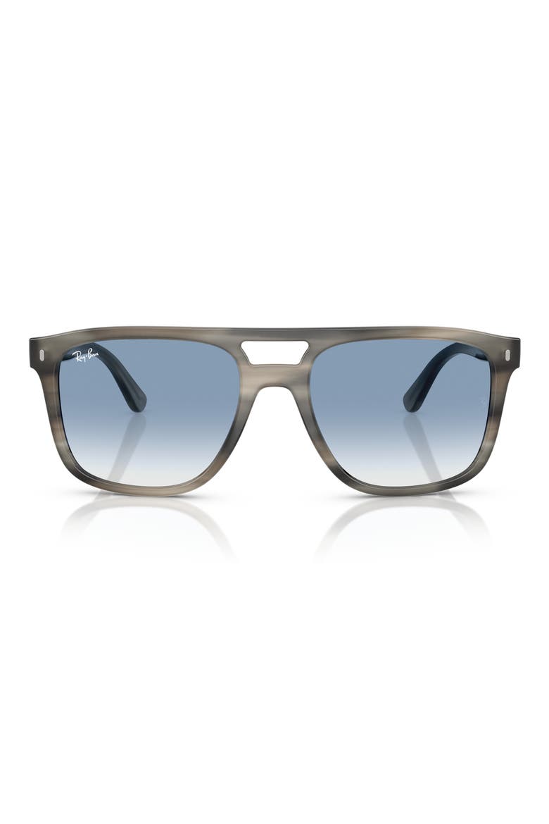 55mm Square Sunglasses, Main, color, BLUE GRADIENT