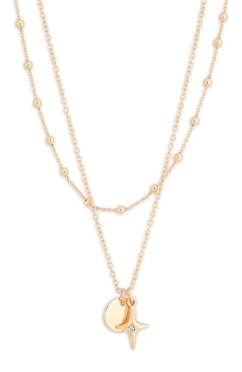 Layered Station Pendant Necklace