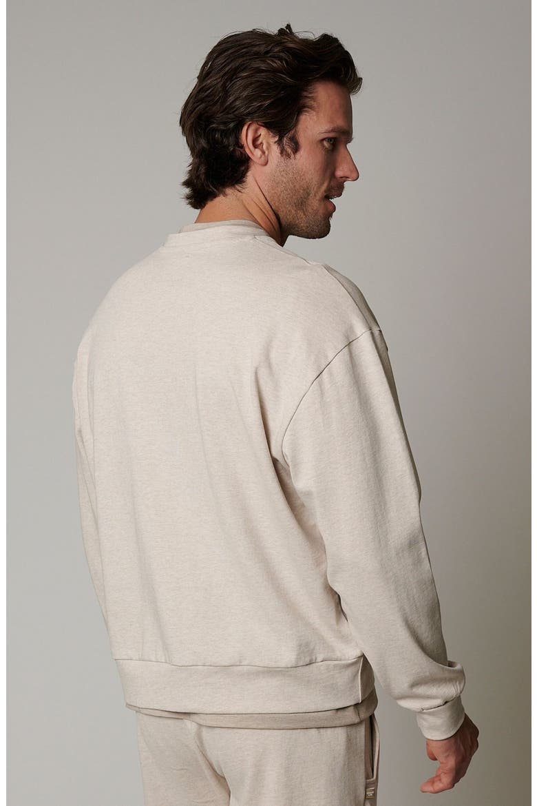 Cotton Lounge Crewneck, Alternate, color, Quartz