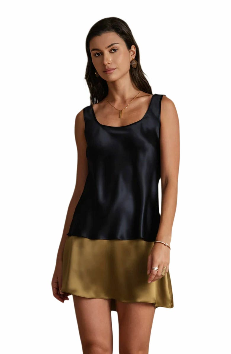 SILKSILKY Pure Silk Wide Straps Camisole, Main, color, 