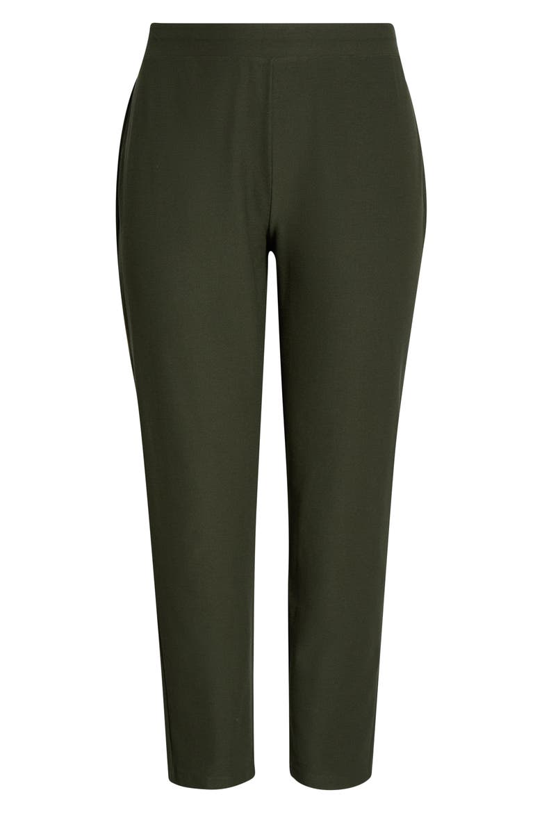 Slim Ankle Pants, Alternate, color, SEAWEED