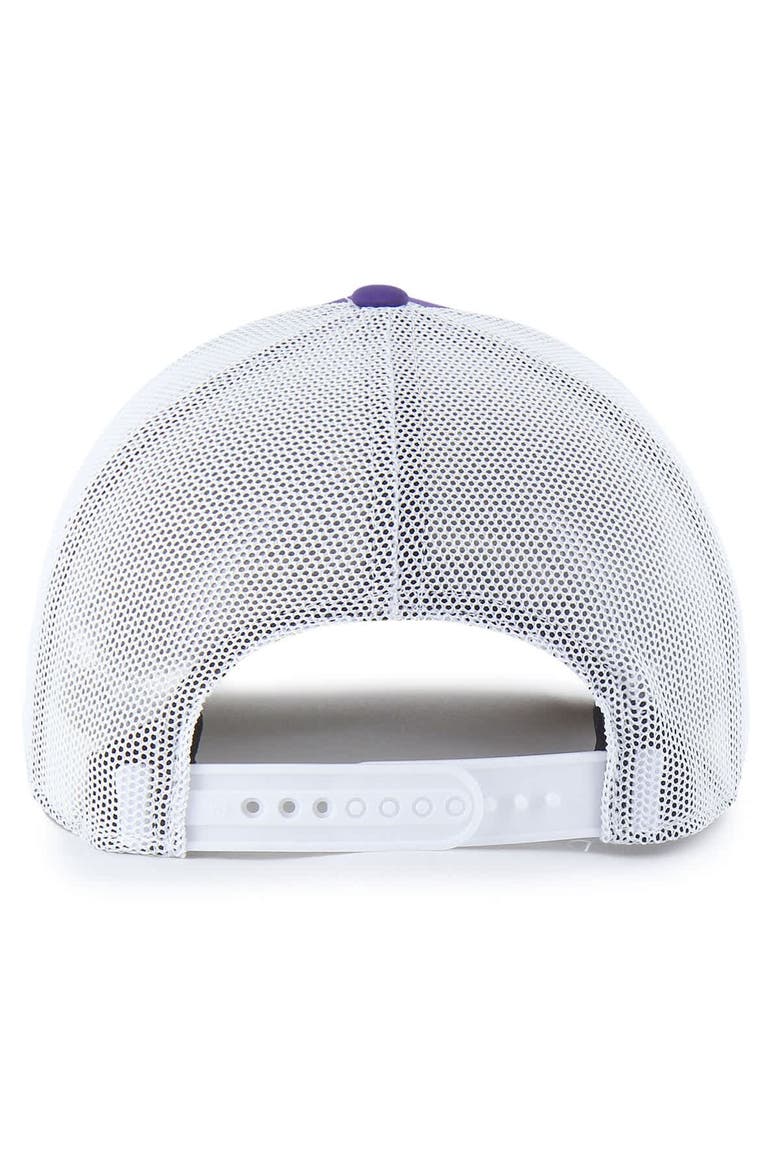 Men's '47  Purple Kansas State Wildcats Rangefinder brrr Trucker Adjustable Hat, Alternate, color, Purple
