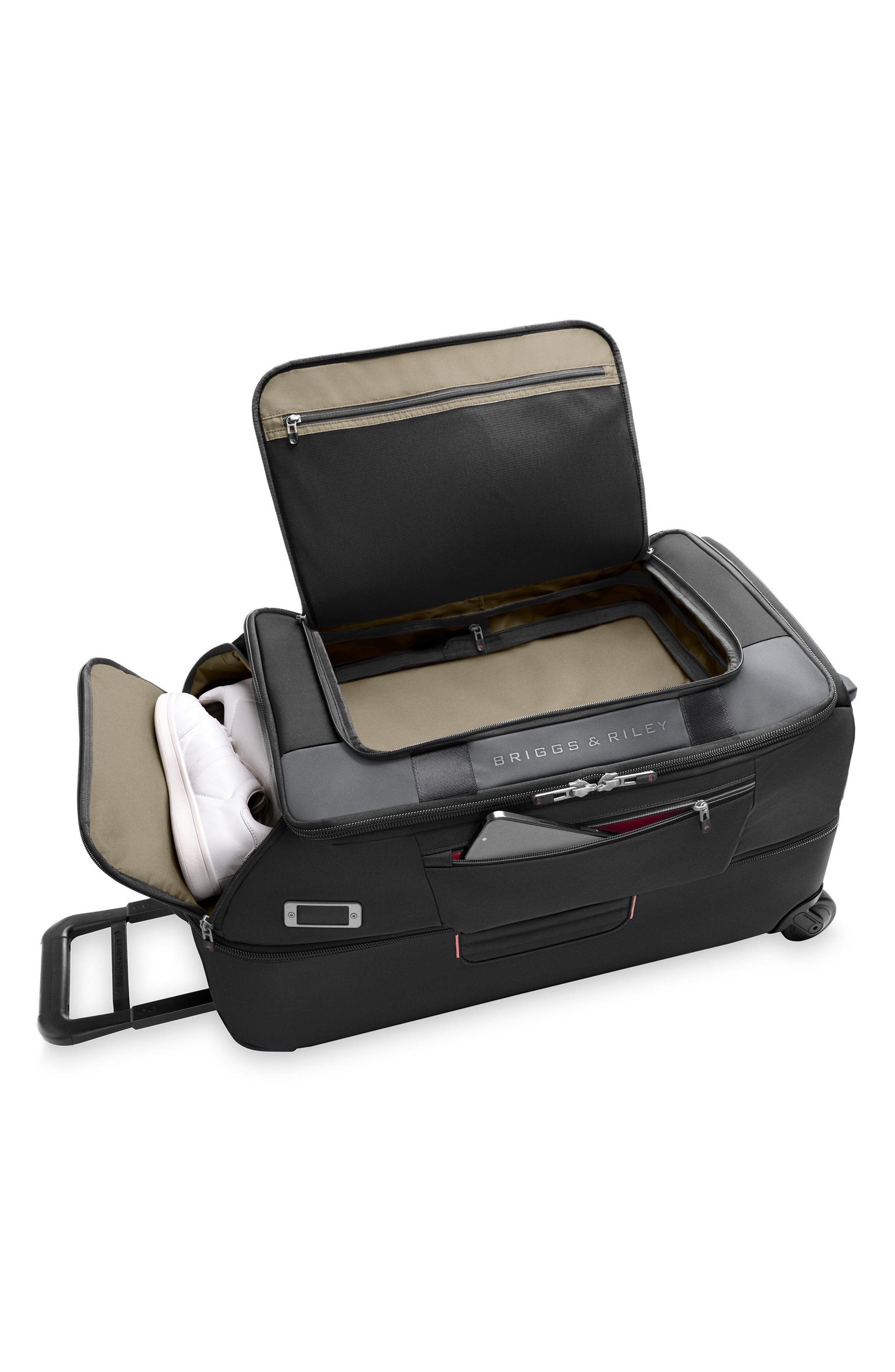 Briggs & Riley ZDX 27-Inch Carry-On Upright Duffle Bag, Alternate, color, Black