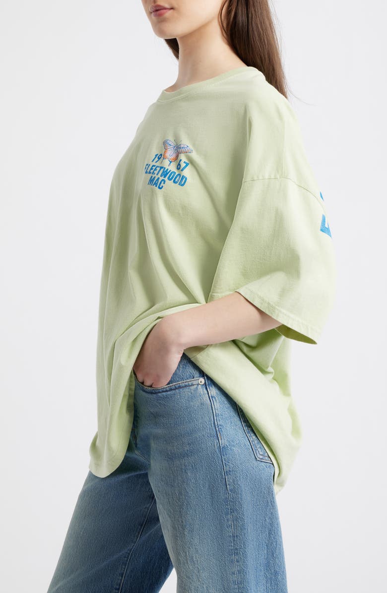 Daydreamer Fleetwood Mac 1967 Butterfly Graphic Tee, Alternate, color, Seafoam Green