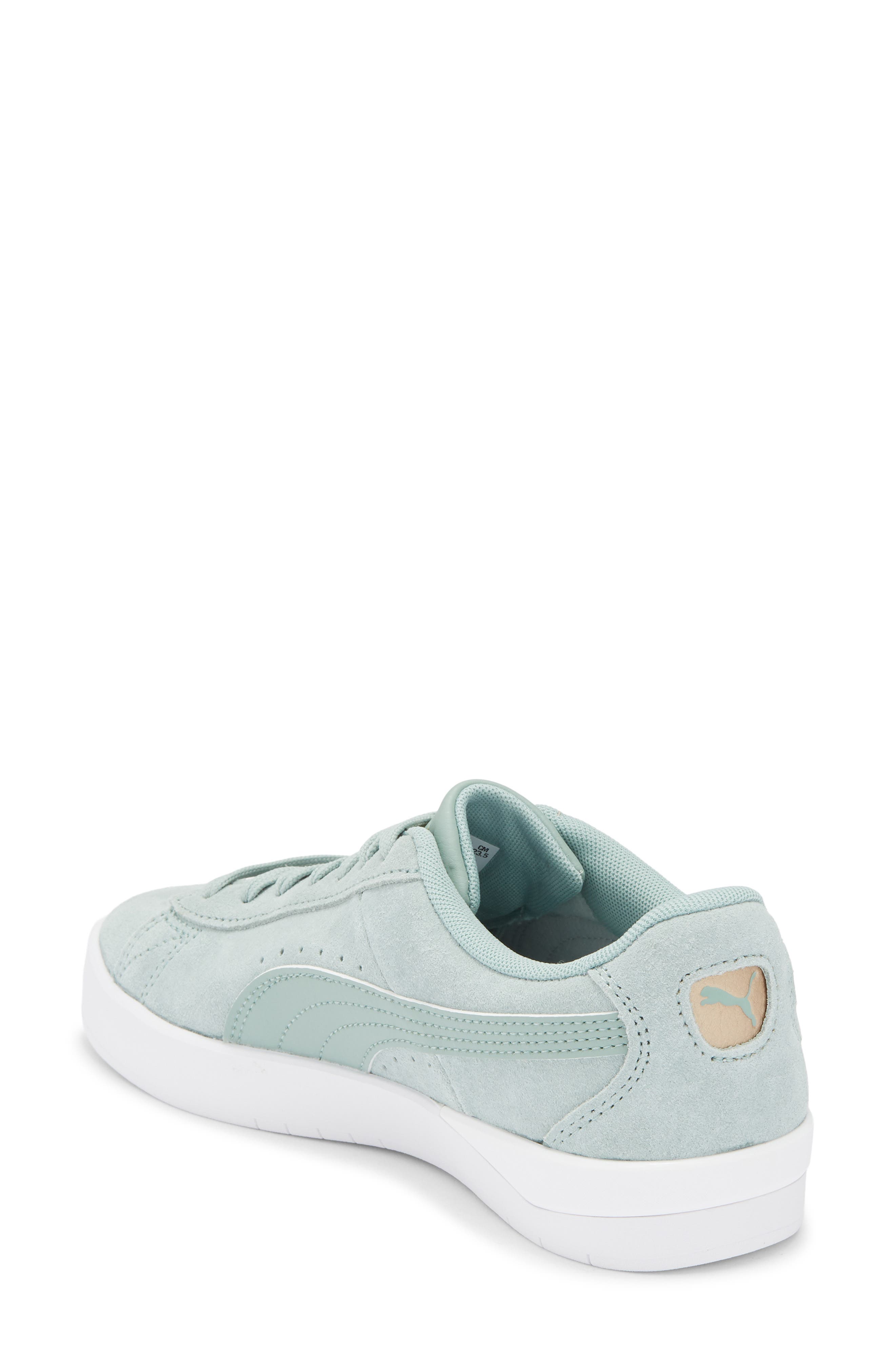 PUMA Jada Classic Low Sneaker, Alternate, color, Light Moss/ Puma Gold
