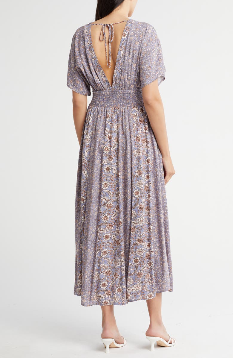 Lovestitch Mix Print Maxi Dress, Alternate, color, 