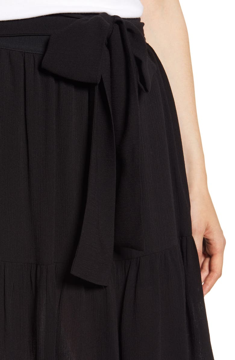 GIBSONLOOK Gibson x Hi Sugarplum! Capri Tiered Tie Front Summer Skirt, Alternate, color, 