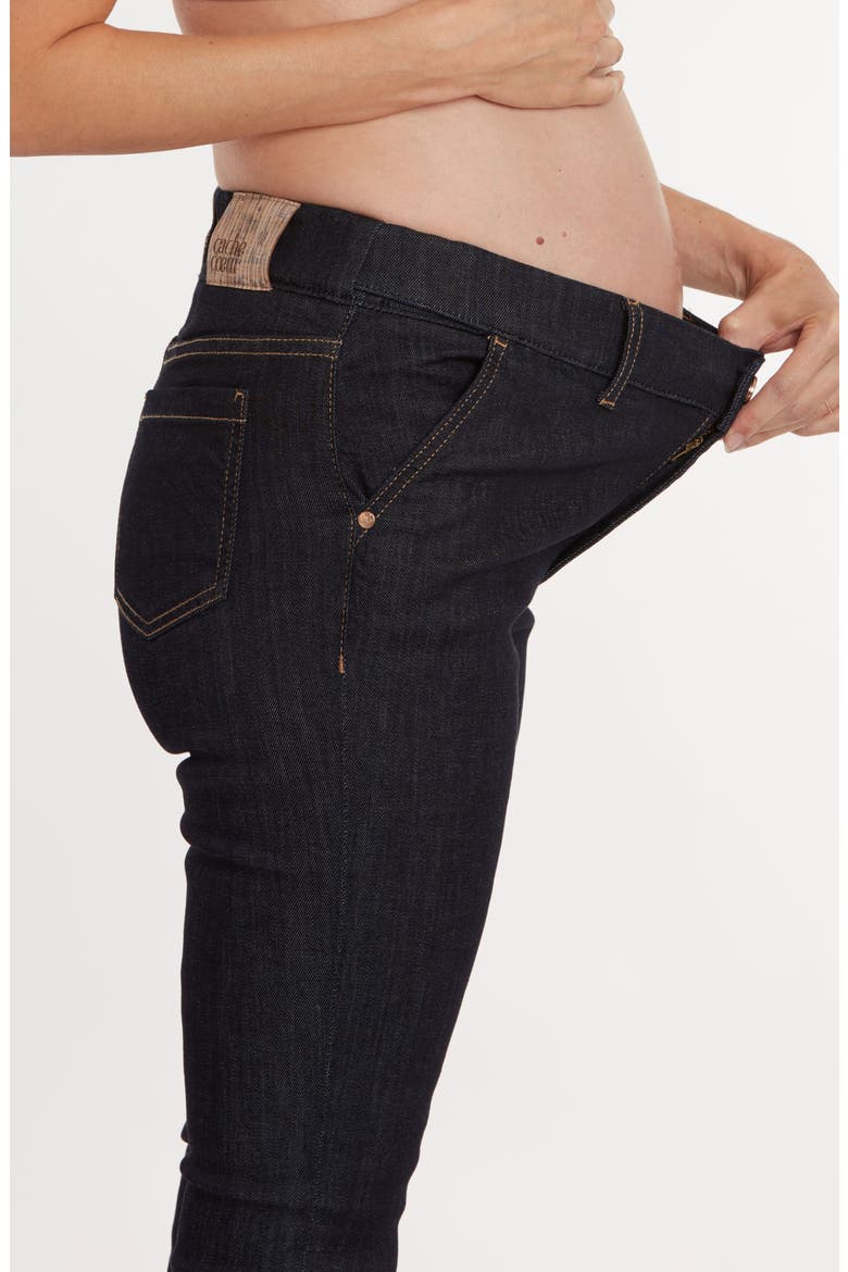 Sharon Maternity and postpartum denim, Alternate, color, DARK BLUE