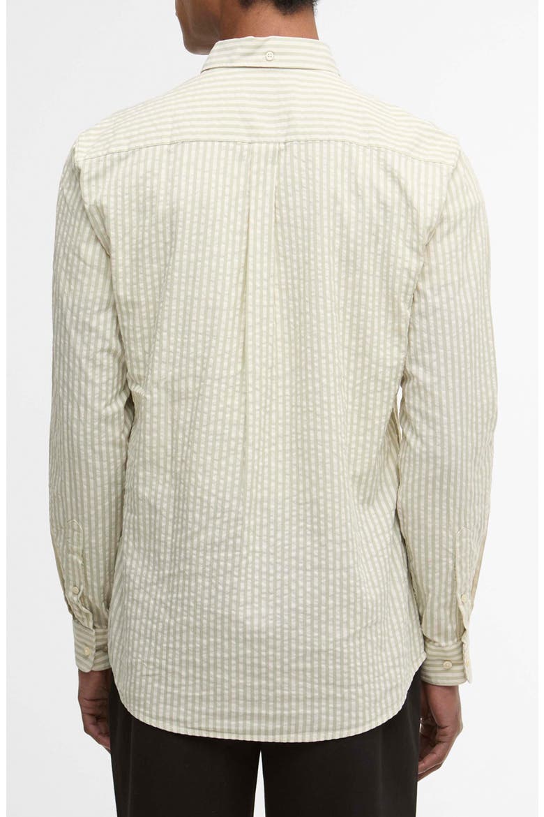 Cresswell Stripe Cotton Seersucker Button-Down Shirt, Alternate, color, SEA GREEN
