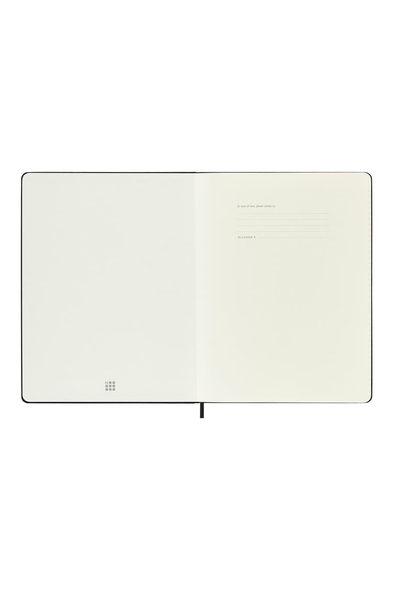 Classic Hardcover Extra Large Notebook, Alternate, color, BLACK