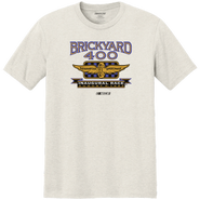 Classic Ink Men's Classic Ink Tan NASCAR Inaugural Brickyard 400 Logo T-Shirt