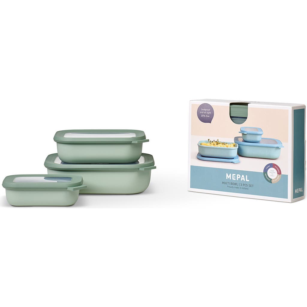 Mepal Cirqula Set Of 3 Rectangular Storage Containers