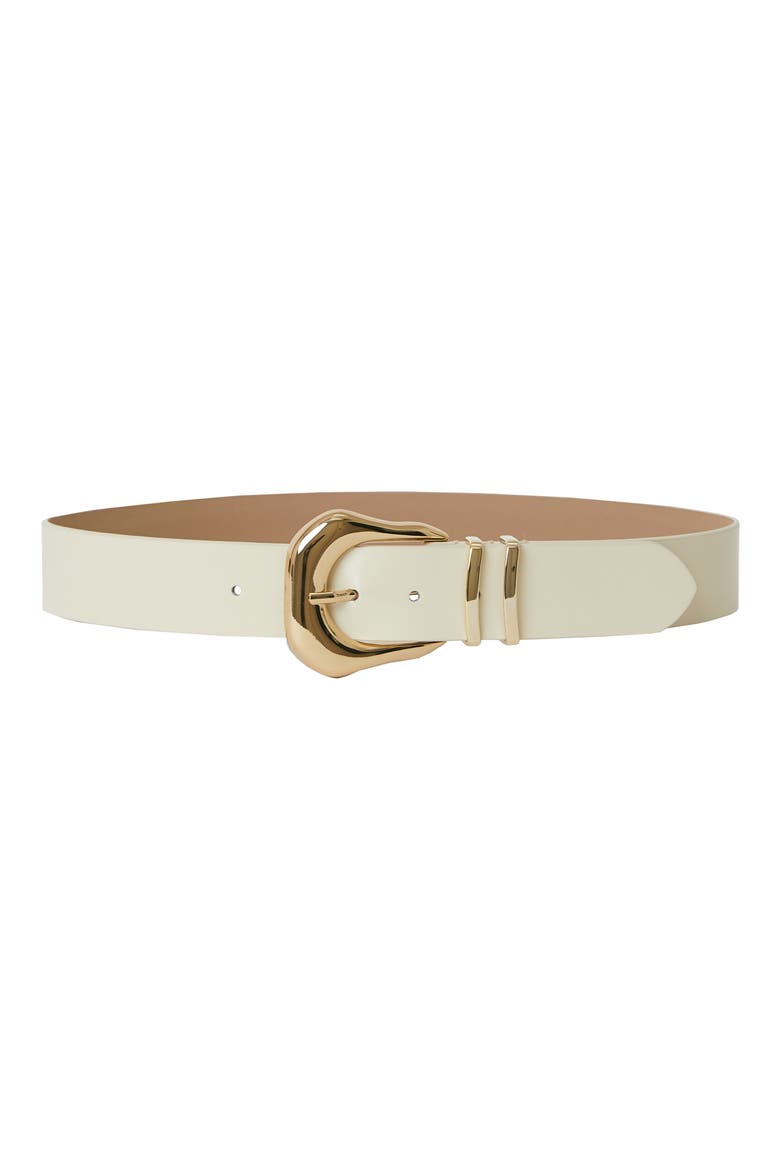 Koda Mod Leather Belt, Main, color, LATTE GOLD