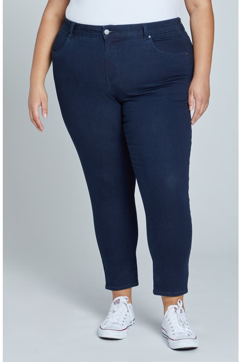 Seine Ankle Skinny Jeans, Main, color, DARK INDIGO