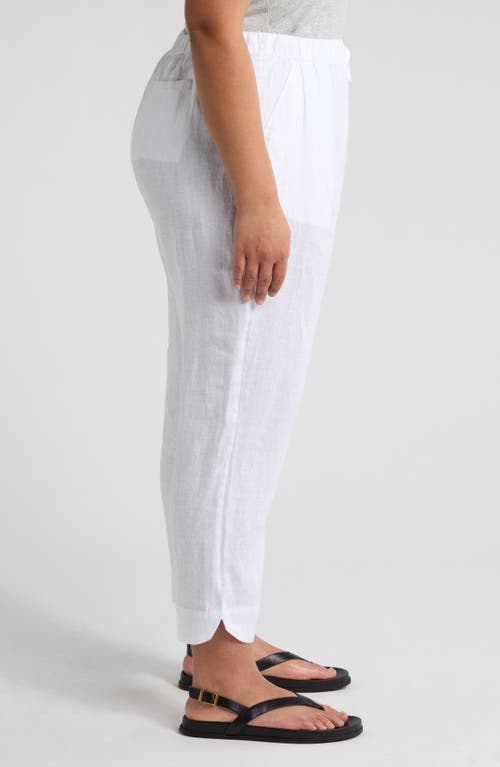 Caslonr Caslon(r) Tapered Linen Pants In White
