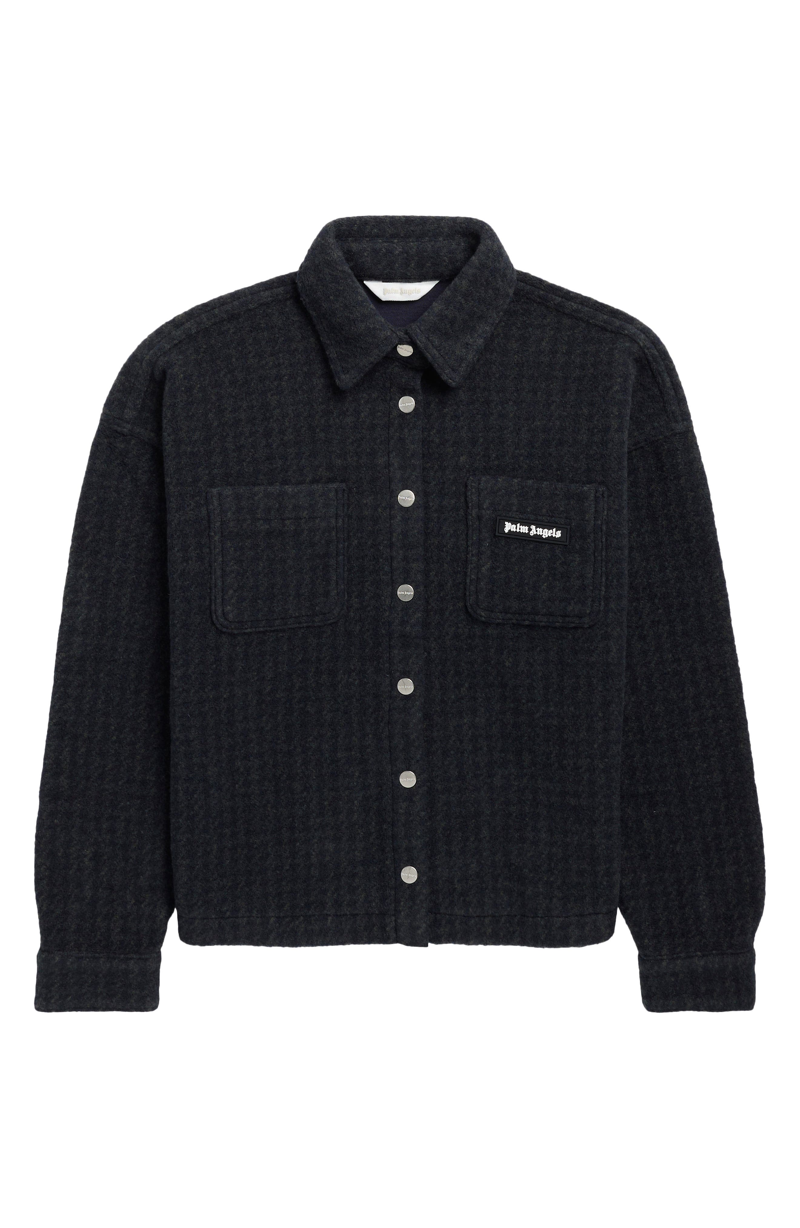 Kids' Curved Logo Bonded Overshirt